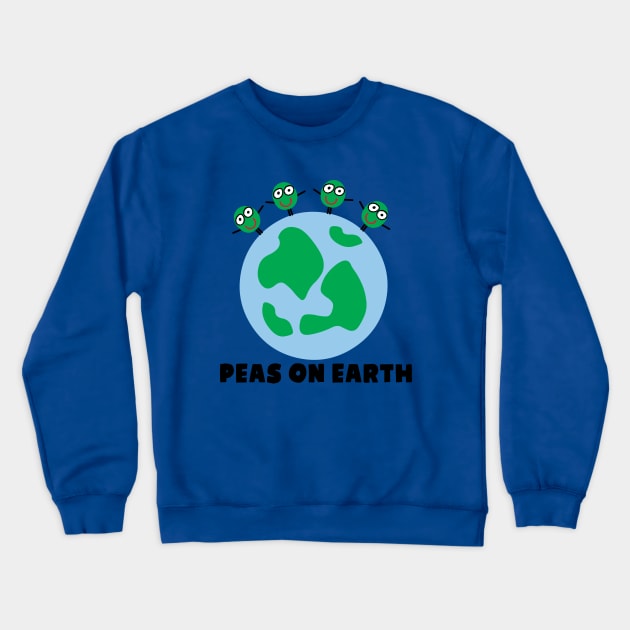 PEAS ON EARTH Crewneck Sweatshirt by toddgoldmanart